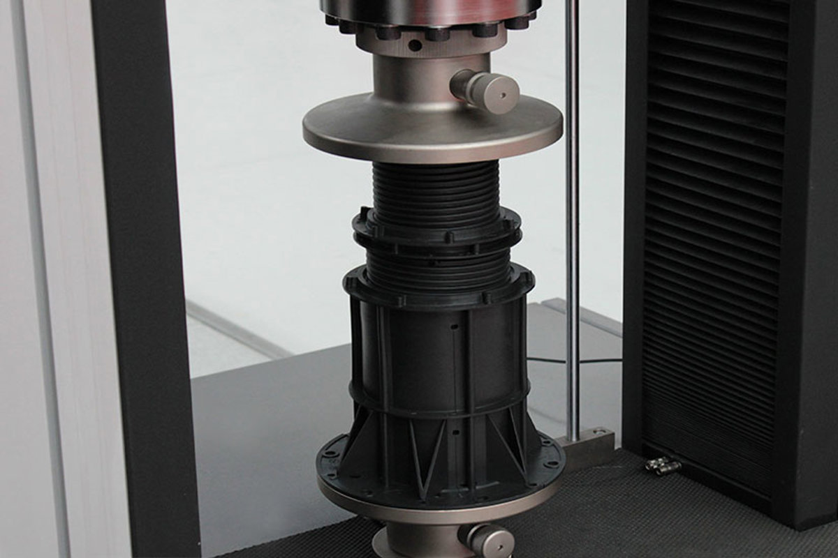 Compression test of flooring supports - Compression test raised floorings
